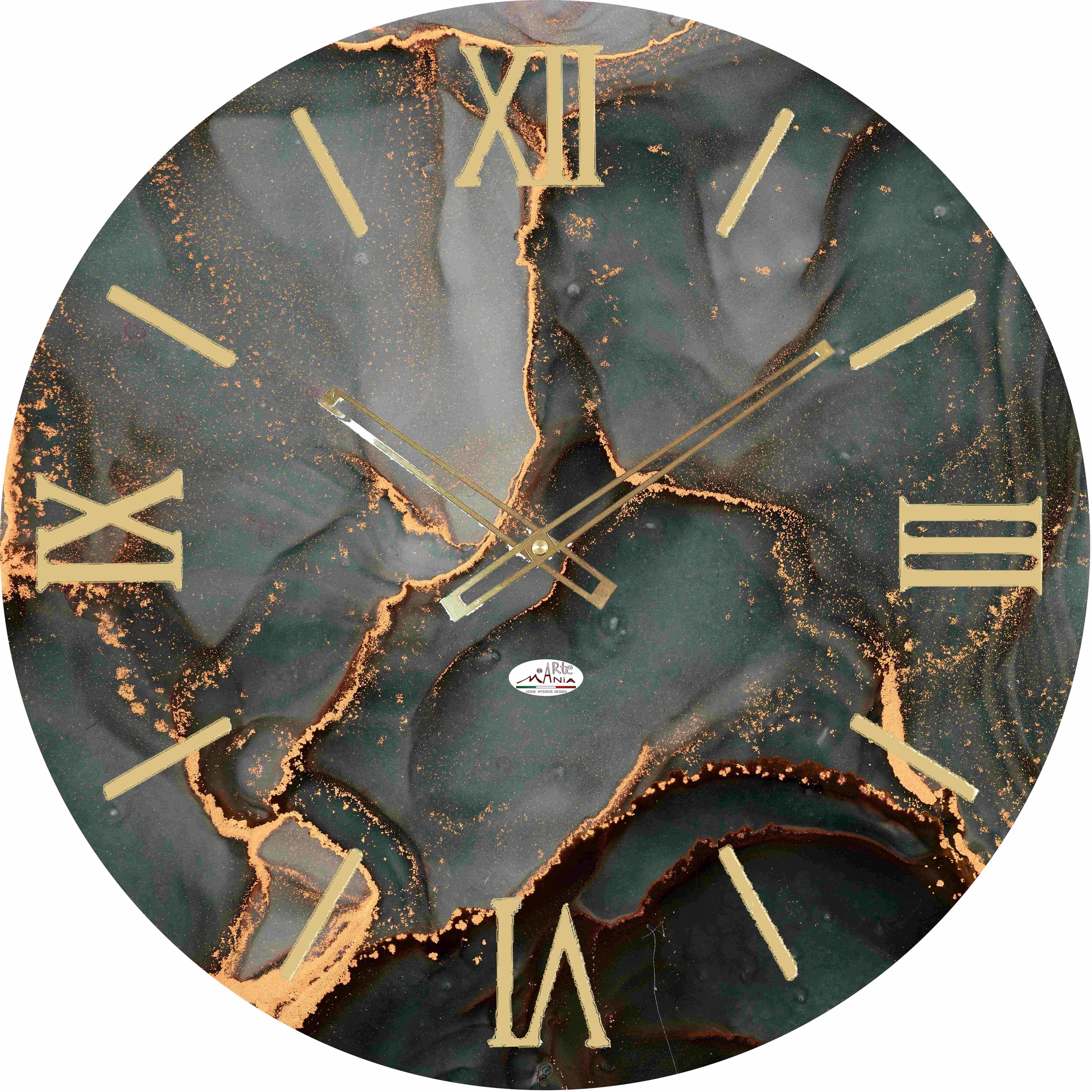 Orologio da Parete Personalizzabile con Effetto Marmo 60x60 cm