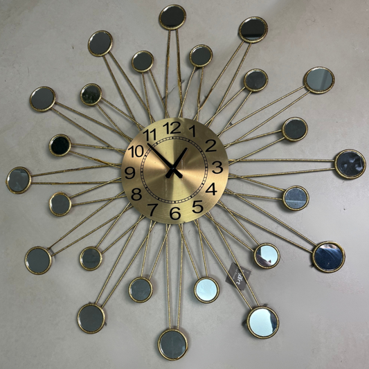 Orologio da Parete in Metallo Oro