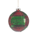 Sfera Decorativa in Vetro Tartan 10 cm - Goodwill
