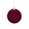 Sfera in Velluto Borgogna con Effetto 3D 10 cm - Goodwill