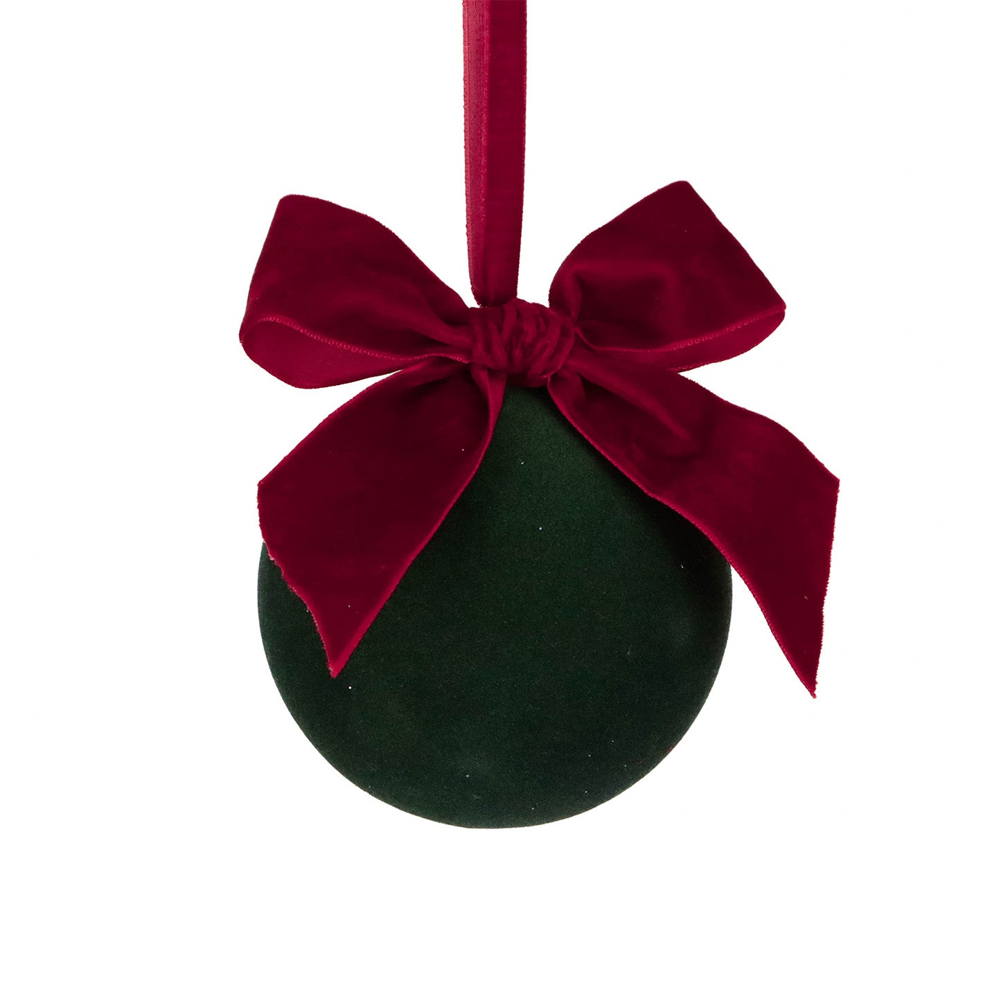 Pallina di Natale in Velluto con Fiocco 10 cm - Goodwill