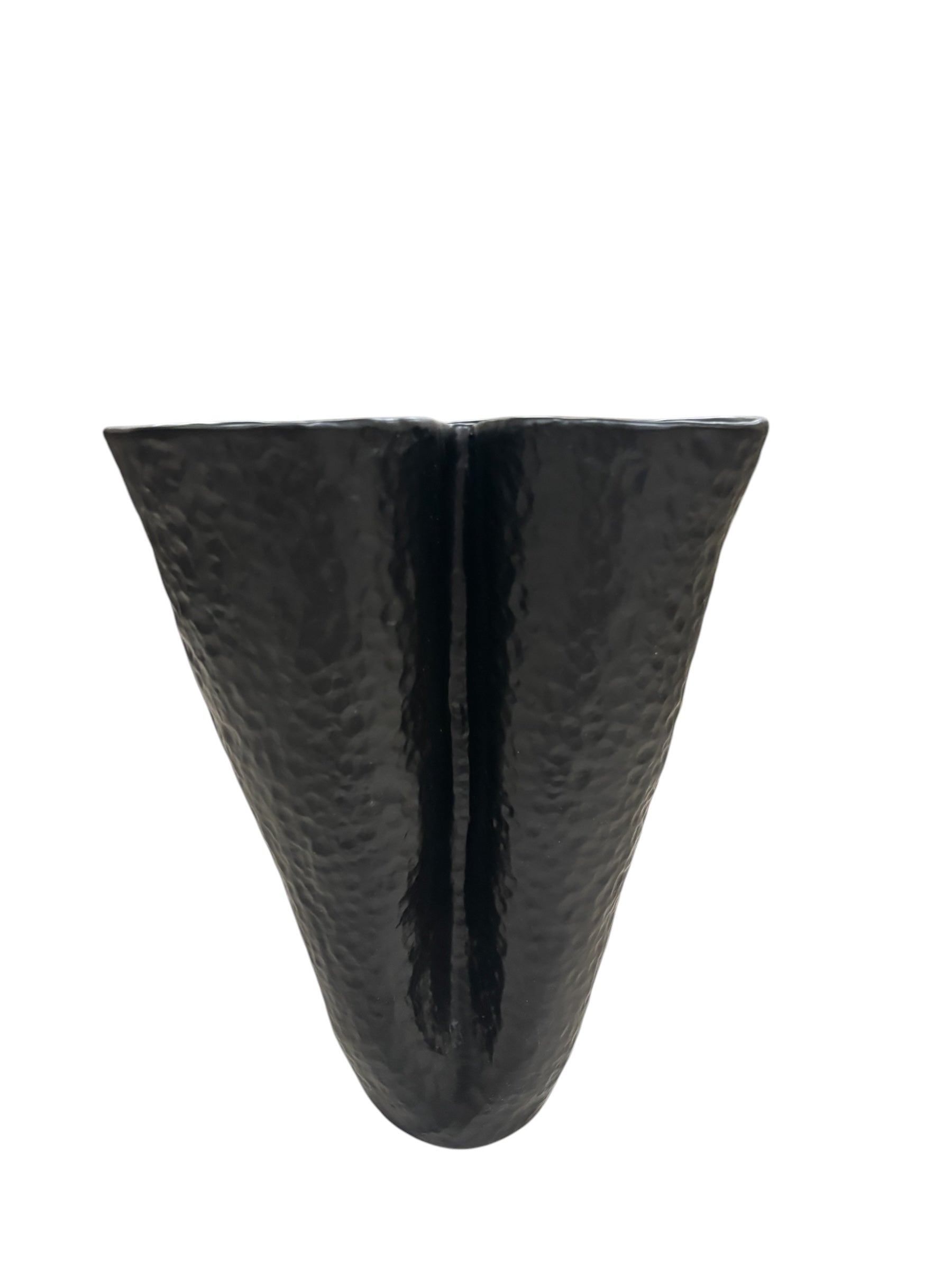 Vaso in Vetro Smaltato Nero a Tre Sezioni - In Art