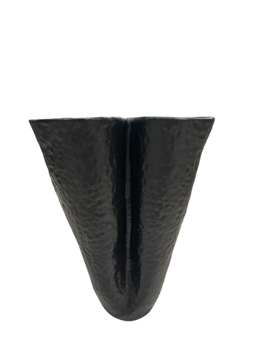 Vaso in Vetro Smaltato Nero a Tre Sezioni - In Art