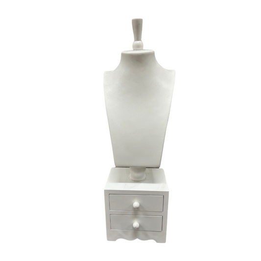Portagioie Stile Shabby Chic con Collo Porta Collane
