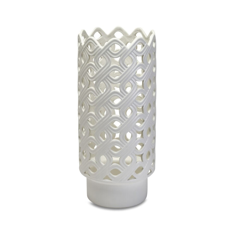 Portaombrelli in Ceramica con Decori Intrecciati