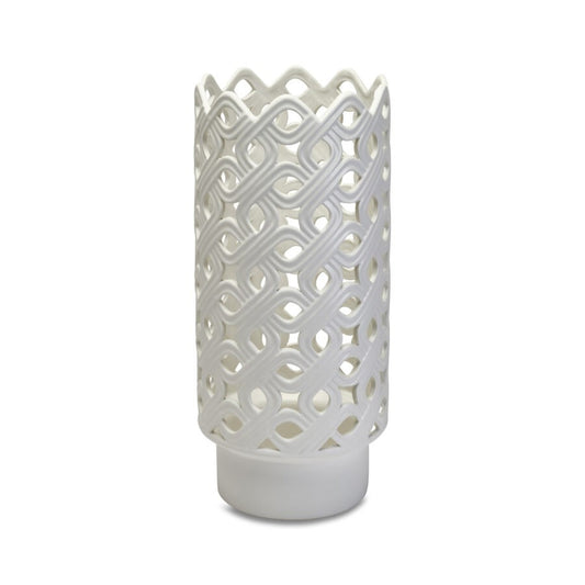 Portaombrelli in Ceramica con Decori Intrecciati