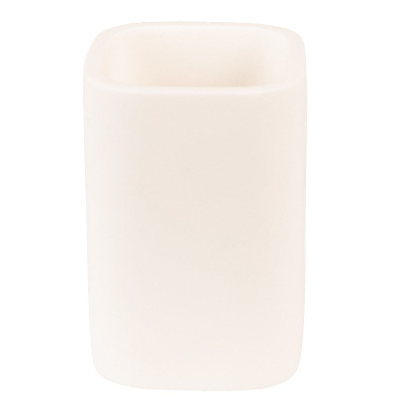 Portaspazzolini Quadrato in Ceramica - Design Moderno