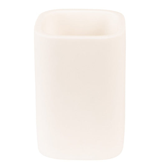 Portaspazzolini Quadrato in Ceramica - Design Moderno