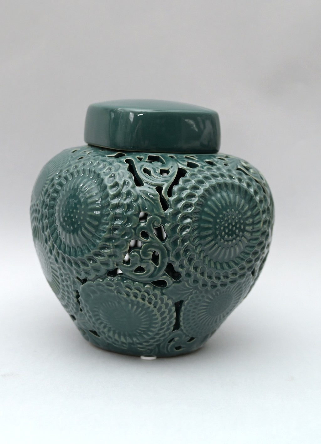 Potiche Grande "Kyoto" in Ceramica Traforata