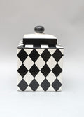 Potiche a Scacchi in Ceramica