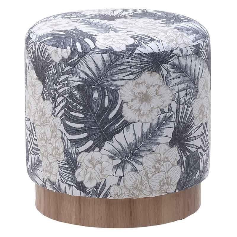 Pouf in Tessuto a Fantasia