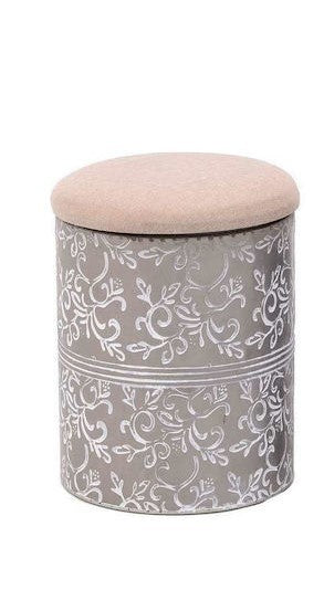 Pouf Contenitore in Metallo