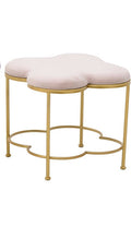 Pouf in Velluto Rosa