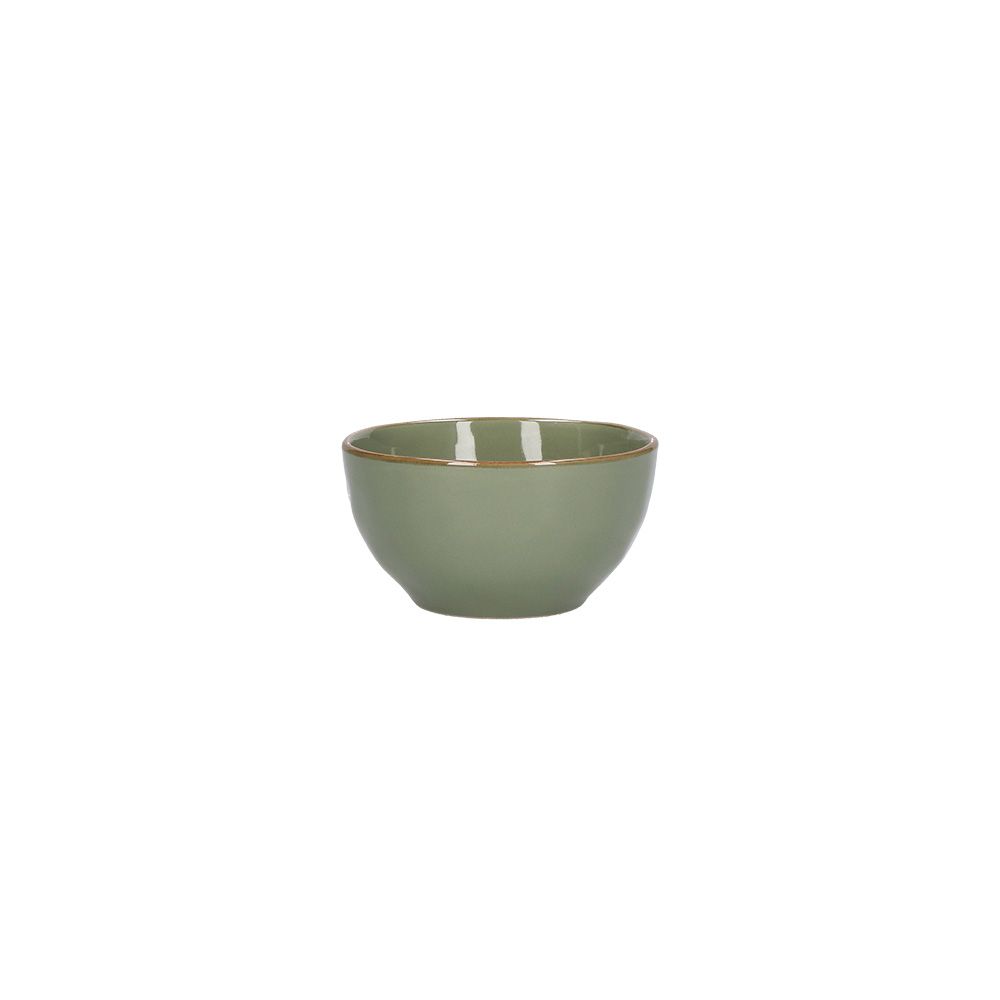 Coppetta in Ceramica Verde Oliva 11 cm - Rose e Tulipani