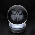 Sfera di Cristallo con Ballerina 3D 6 cm - Hervit