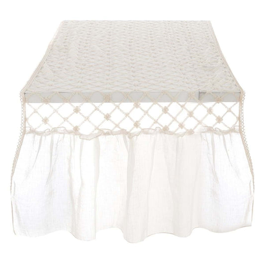 Runner "Dentelle" Blanc Mariclo 55x190 cm - Blanc Mariclo