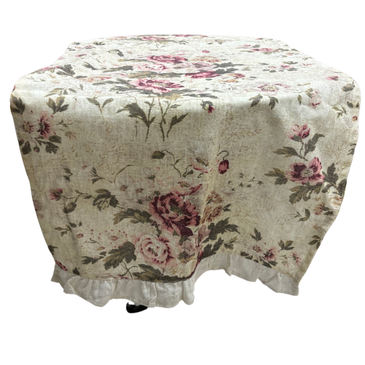 Runner in Cotone Beige con Stampa Floreale 45x150 cm - Blanc Mariclo
