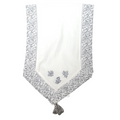 Runner Bianco con Ricamo Floreale 45x140 - Clayre e Eef