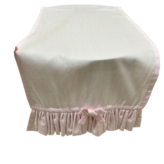 Runner Shabby Chic Rosa con Fiocco e Gala 40x140 cm - In Art