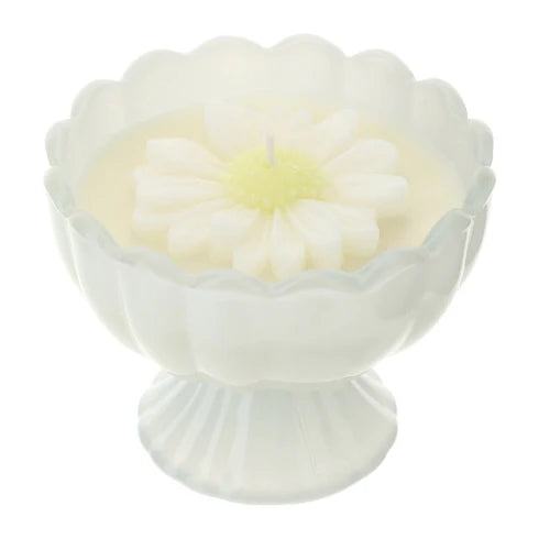 Candela Profumata Daisy in Coppetta di Vetro J’adore Ø9x8 cm - Hervit