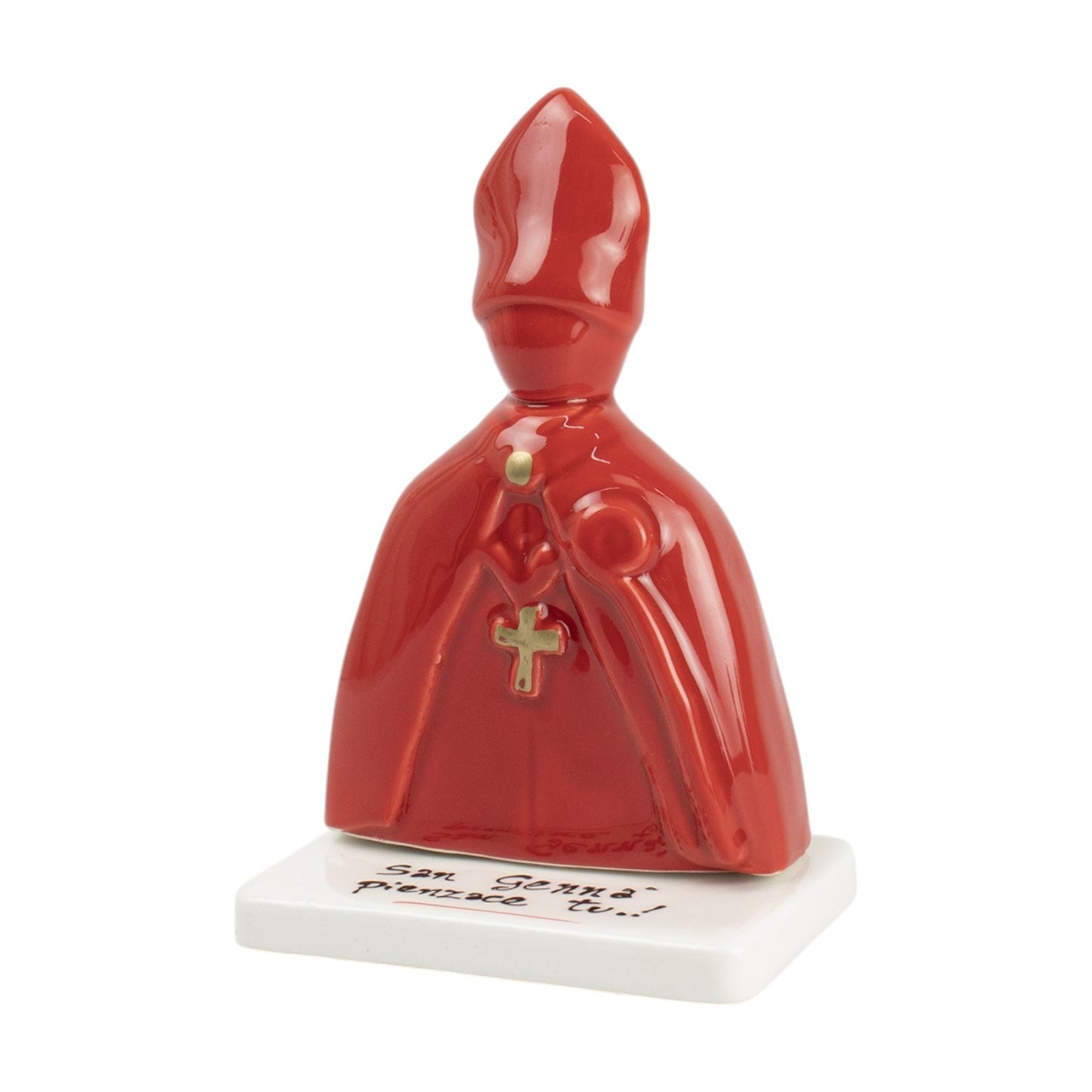 Statuetta di San Gennaro in Ceramica di Capodimonte 18 h cm – Siniscalchi