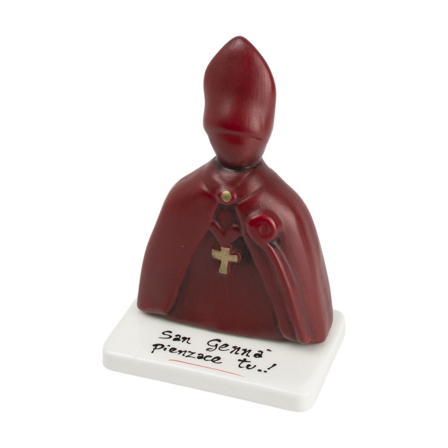 Statuetta di San Gennaro in Ceramica di Capodimonte 18 h cm – Siniscalchi