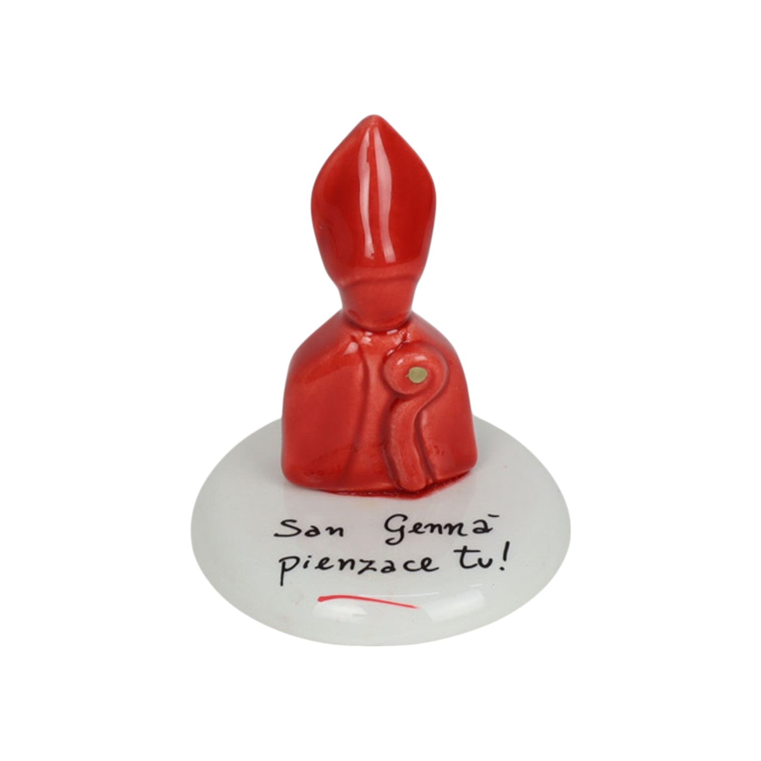 Statuetta di San Gennaro in Ceramica di Capodimonte 10 h cm  – Siniscalchi
