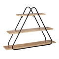Scaffale Triangolare da Parete in Stile Industriale