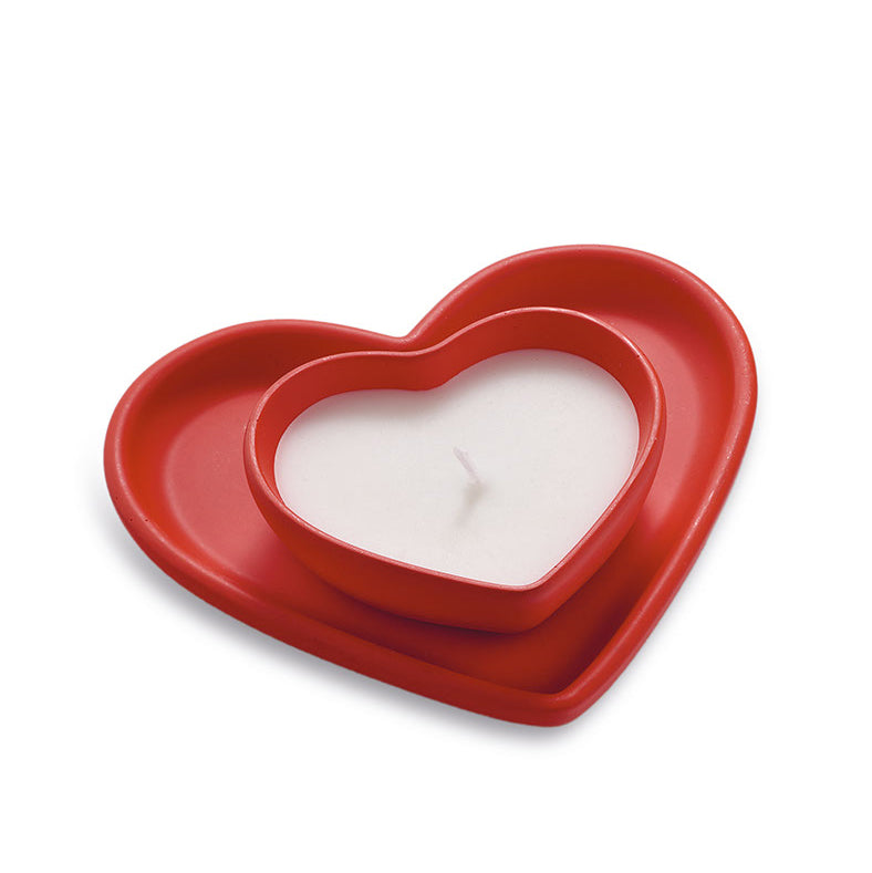 Candela con Piattino a Cuore – Sekò