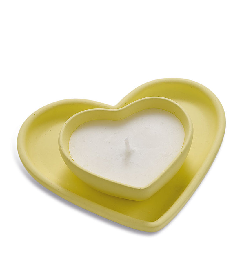 Candela con Piattino a Cuore – Sekò