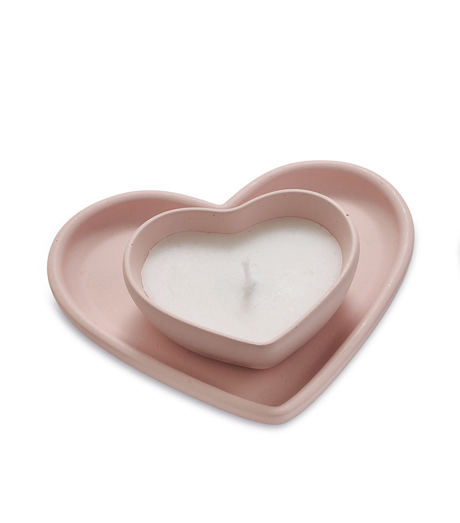 Candela con Piattino a Cuore – Sekò