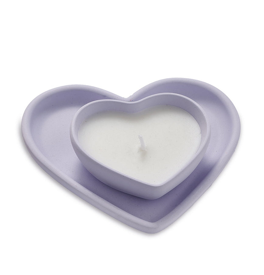 Candela con Piattino a Cuore – Sekò