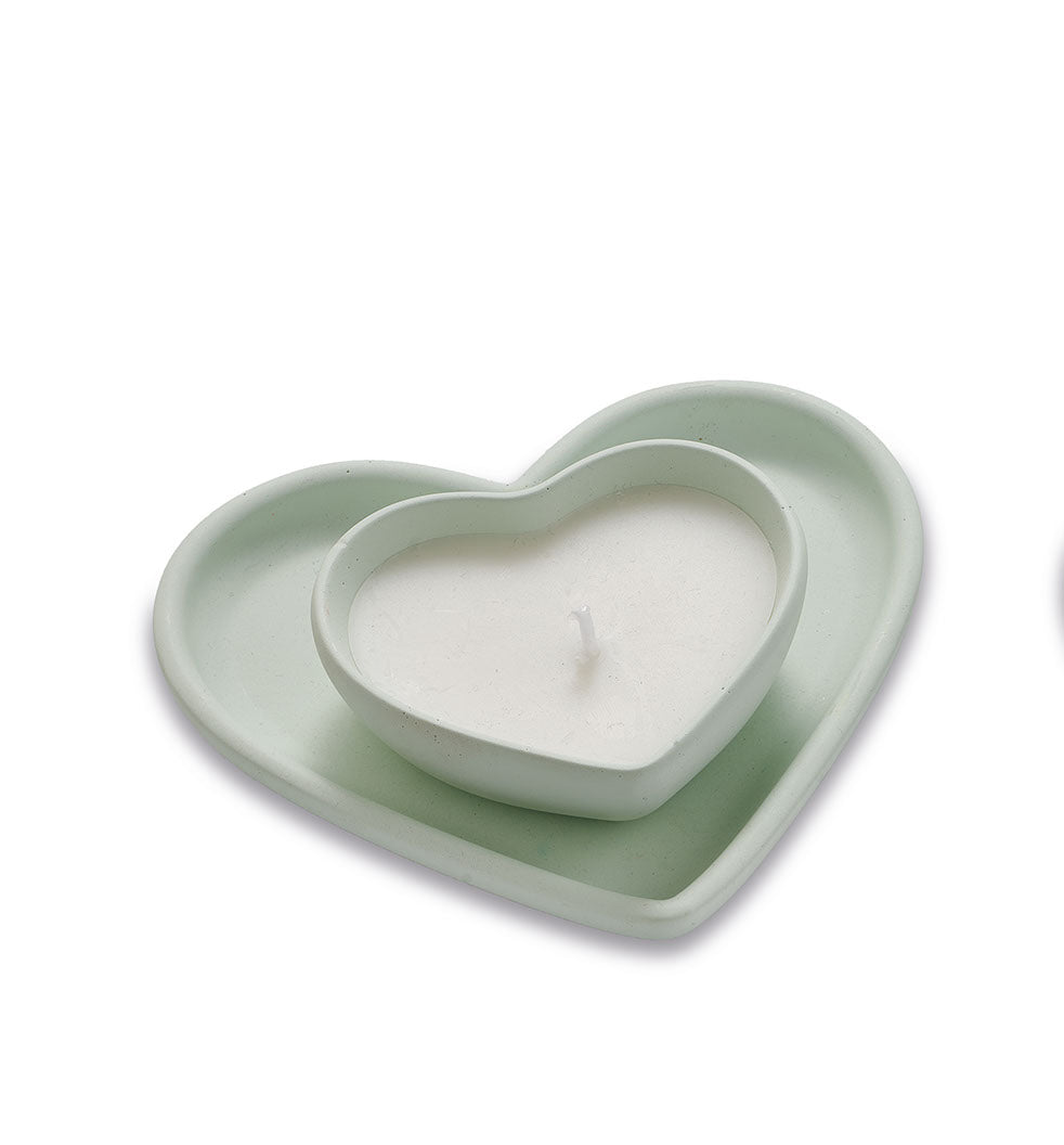 Candela con Piattino a Cuore – Sekò