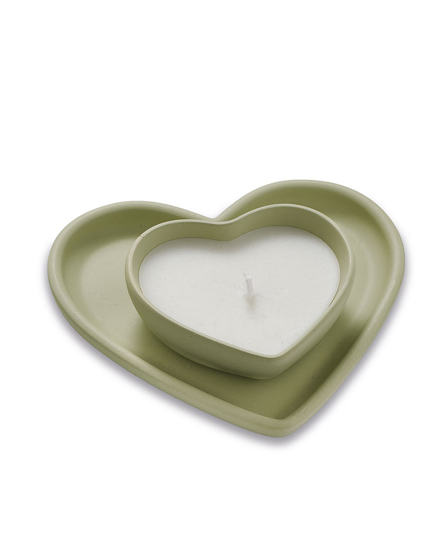 Candela con Piattino a Cuore – Sekò