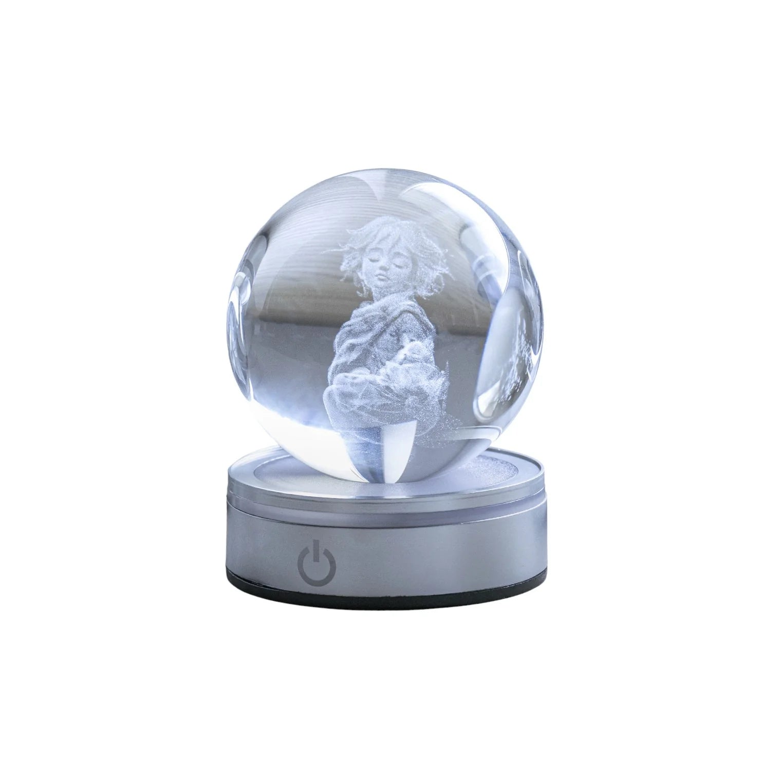 Sfera in Cristallo Illuminata Piccolo Principe Crystal Planet 8 cm - Hervit