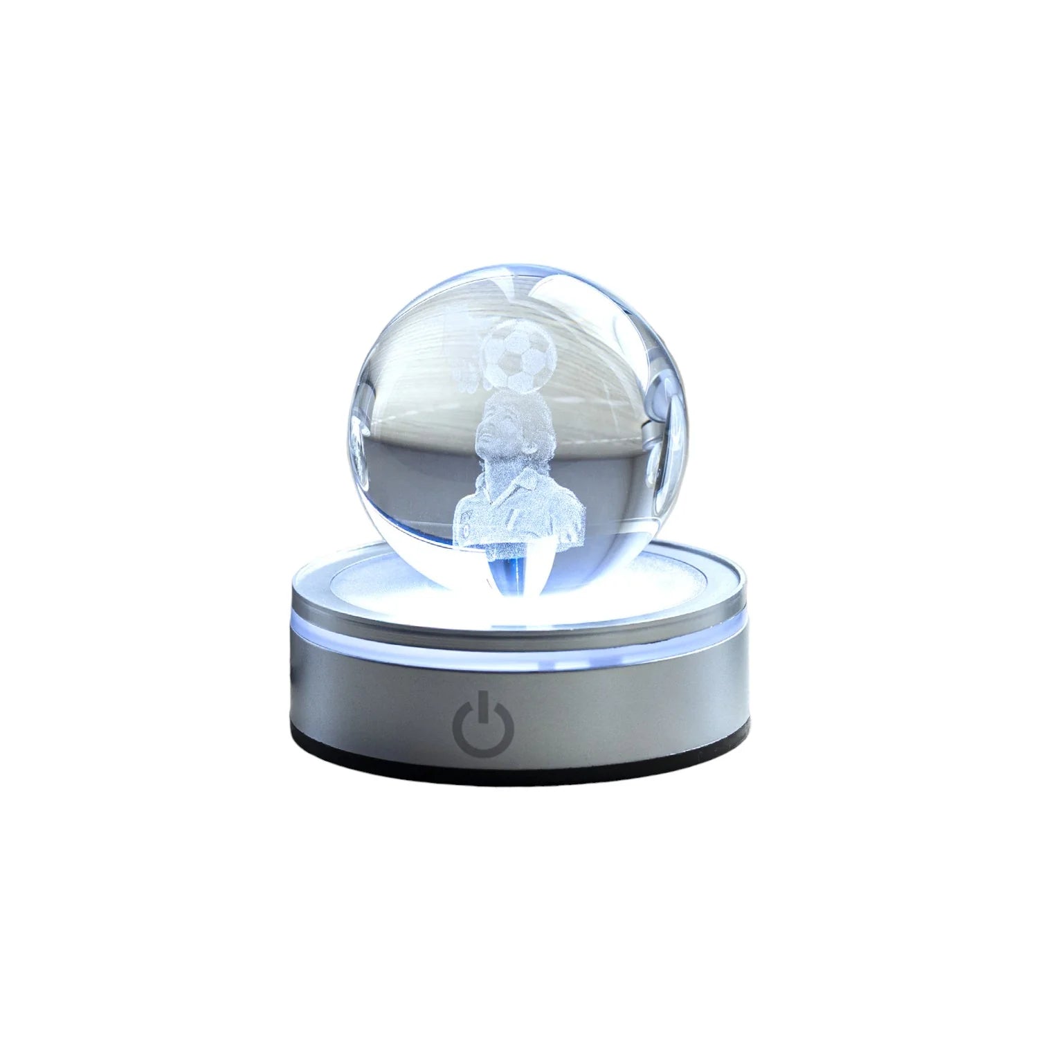 Sfera in Cristallo Illuminata Maradona Crystal Planet 6 cm - Hervit