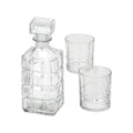 Set Bottiglia Brandy con 2 Bicchieri in Vetro h 23.5 cm - Hervit