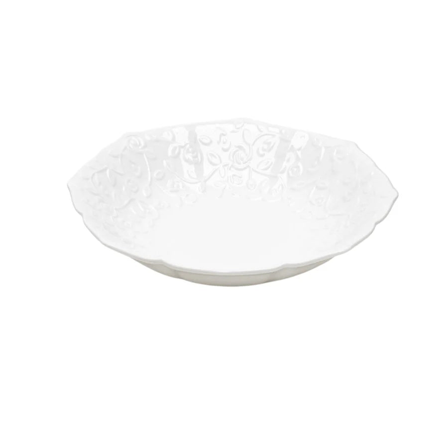 Ciotola in Porcellana Romance con Rose a Rilievo Ø18 cm - Hervit