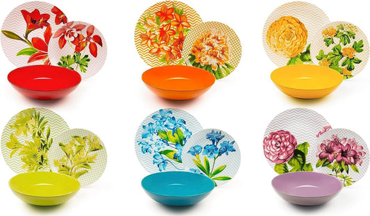 Servizio di Piatti "Floral" 36 pezzi- Excelsa