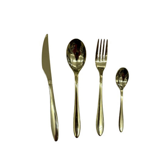 Servizio posate golden 48 pezzi