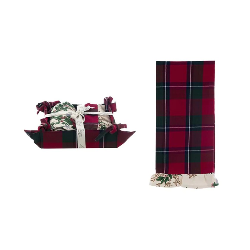 Set 2 Canovacci Assortiti con Cestino Portapane