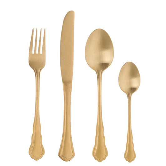 Set 48 Posate Oro Opaco - Blanc Mariclò