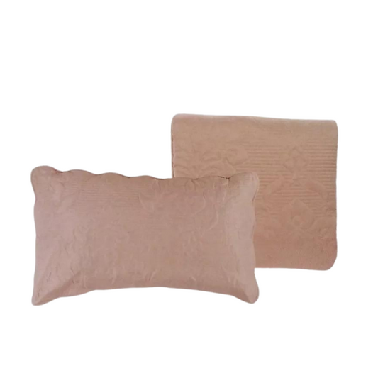 Set Boutis “Alie” con Trapuntino Singolo e Guanciale 180x260 cm - Blanc Mariclò
