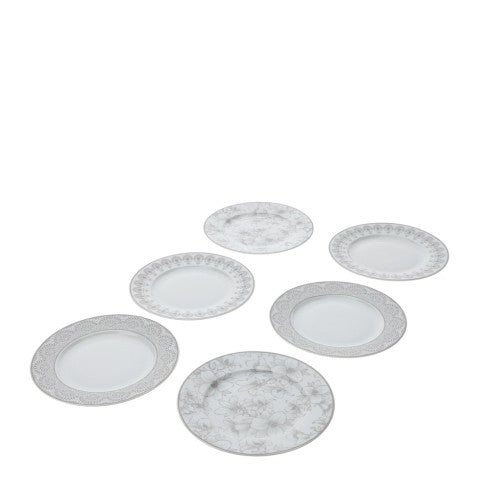 Set di Sei Piatti Frutta in Porcellana - "Kalahari"