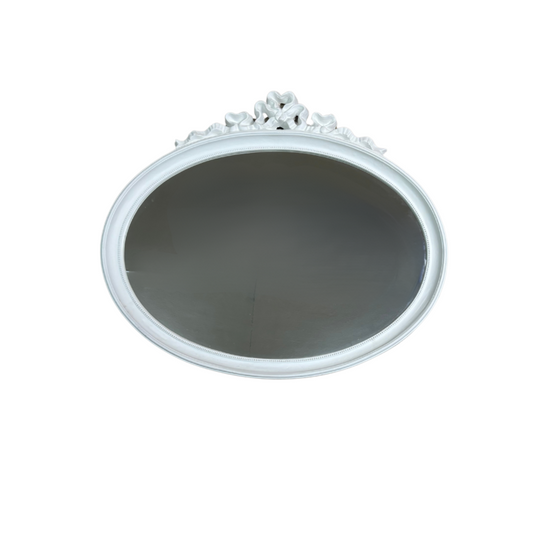 Specchio Ovale con Cornice Shabby Chic 75 cm
