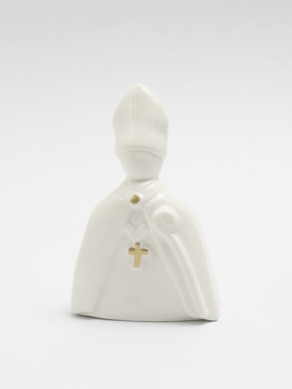 Scultura in Ceramica Lucida di San Gennaro 16 cm - Siniscalchi