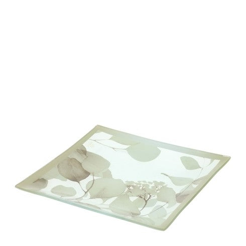 Svuotatasche in vetro con decorazioni Botanic - Hervit