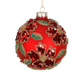 Glass Seq.Jewel Flower Ball 10 cm - Goodwill