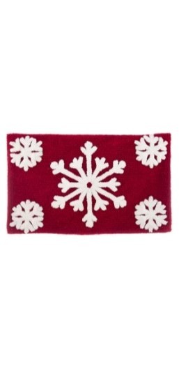 Tappeto Natalizio con Fiocco di Neve