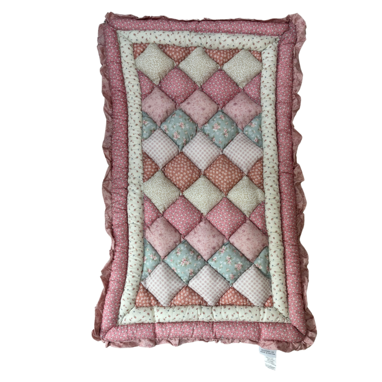 Tappeto Shabby Chic Patchwork Trapuntato 75 cm - Blanc Mariclò
